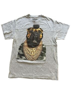 Mr. T Mastiff Pets Rock grey T-shirt